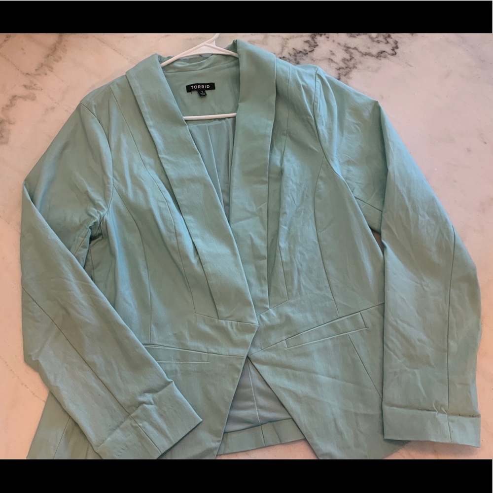 Torrid Mint Color Blazer Jacket Sz 1